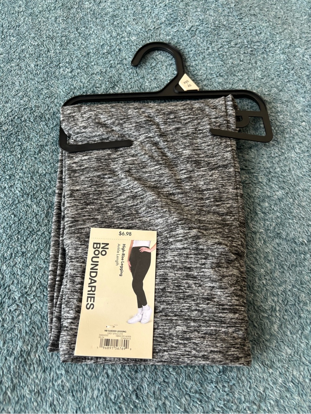 No Boundaries Girls Gray Marled Leggings